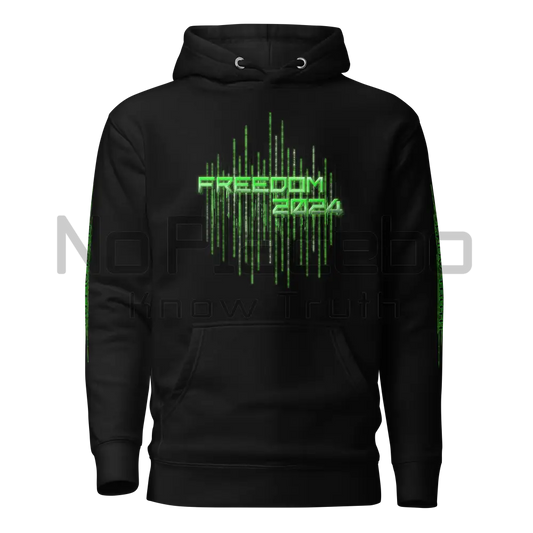 Men’s(&Women’s) Freedom2024 1St&2Nd Amendment Encoded Encryption Hoodie S