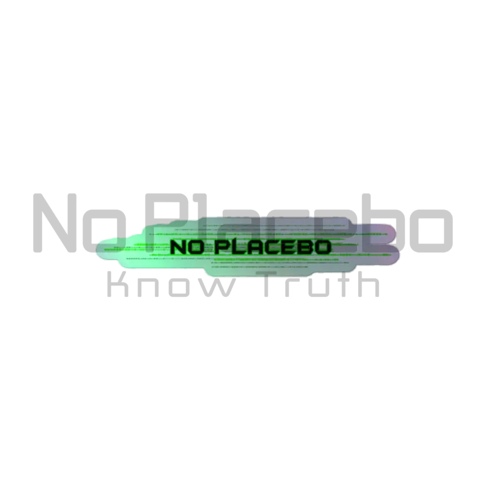 No Placebo 1St&2Nd Amendment Holographic Sticker 4″×4″