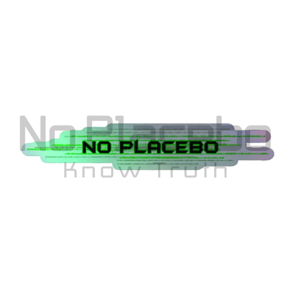 No Placebo 1St&2Nd Amendment Holographic Sticker 5.5″×5.5″